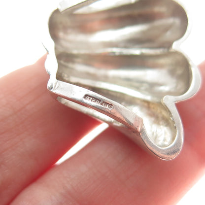 VICTORIA SOPRANO JEWELLERY 925 Sterling Silver Vintage Ribbed Slide Pendant