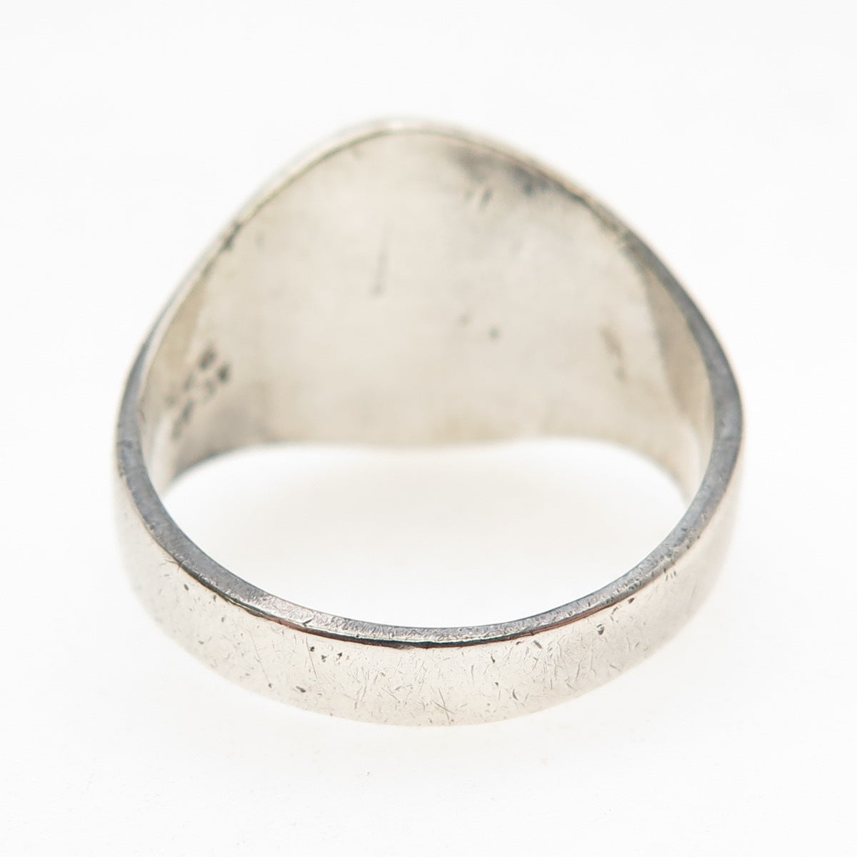 925 Sterling Silver Vintage Mexico Aries Zodiac Sign Oxidized Ring Size 10.75
