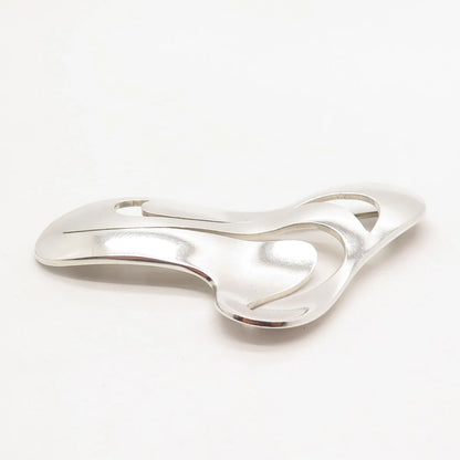 925 Sterling Silver Vintage Mexico Modernist Pin Brooch