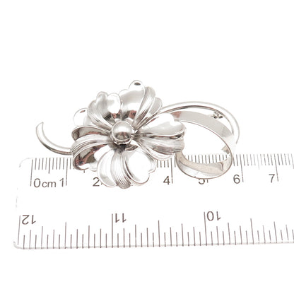 Forstner 925 Sterling Silver Vintage Floral Pin Brooch