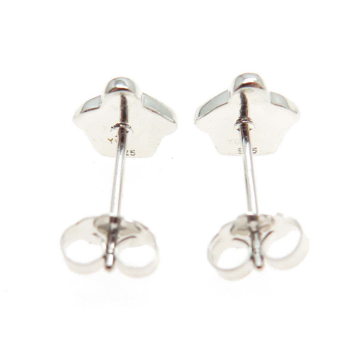 925 Sterling Silver Enamel Cupcake Stud Earrings