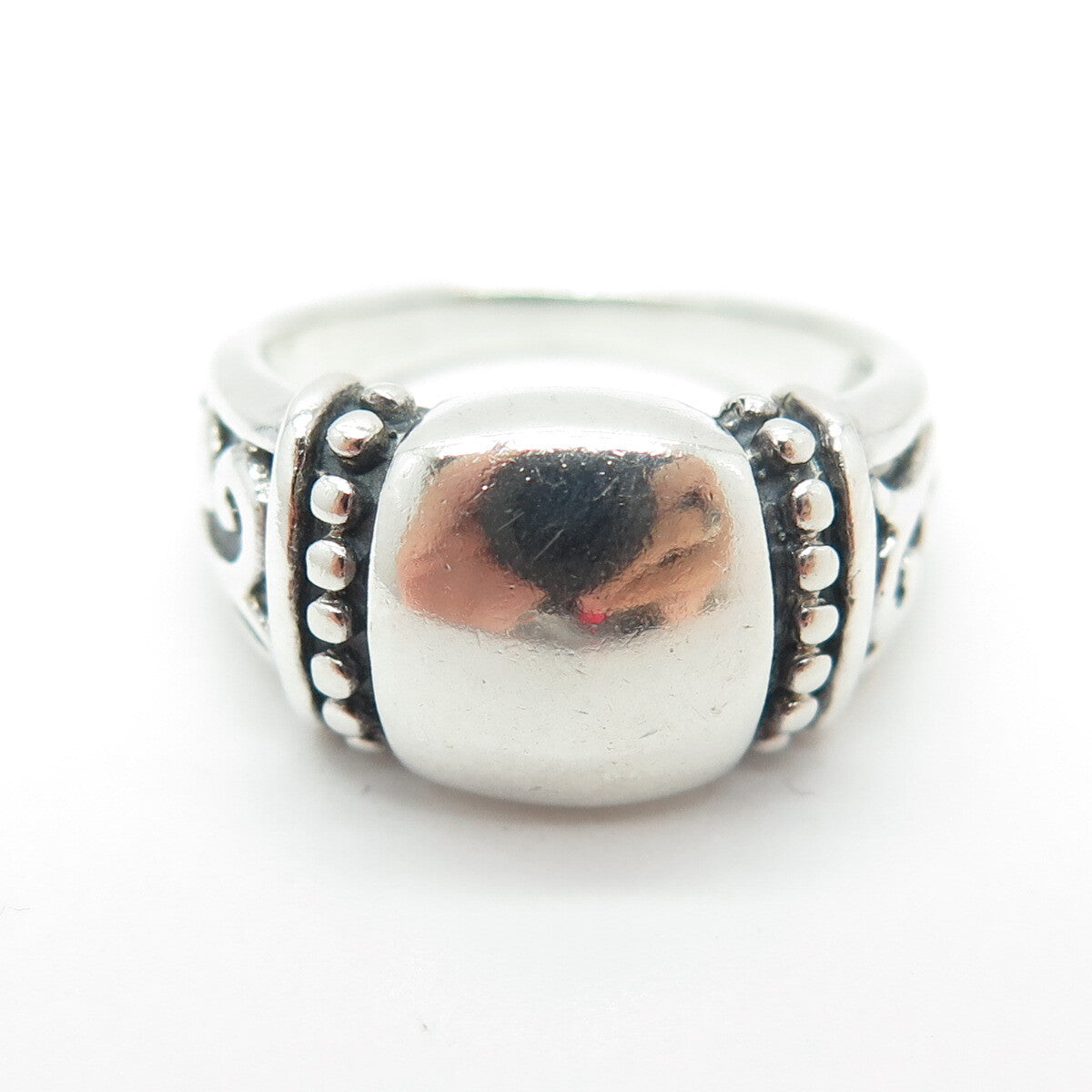 925 Sterling Silver Vintage Boho / Ethnic Ring Size 7.25