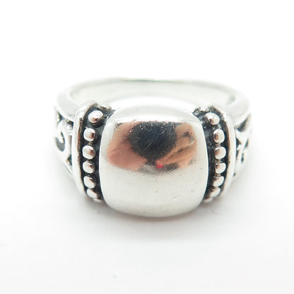 925 Sterling Silver Vintage Boho / Ethnic Ring Size 7.25