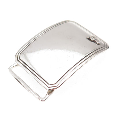 925 Sterling Silver Antique Art Deco Masonic Symbol Belt Buckle