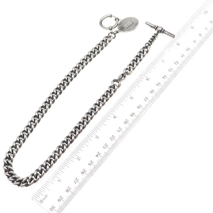 Ralph Lauren 925 Sterling Silver Vintage Pocket Watch Fob Chain 16"