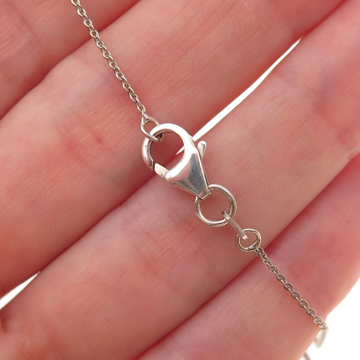 D'Joy Sterling Silver 2-Tone Real Turquoise & Apatite Cable Chain Necklace 20"