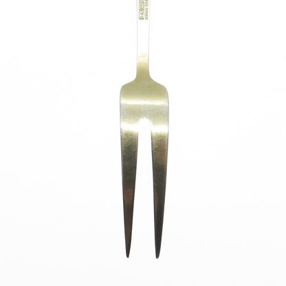 DAVID ANDERSEN 925S Sterling Silver Gold Plated Vintage Norway Enamel Lemon Fork
