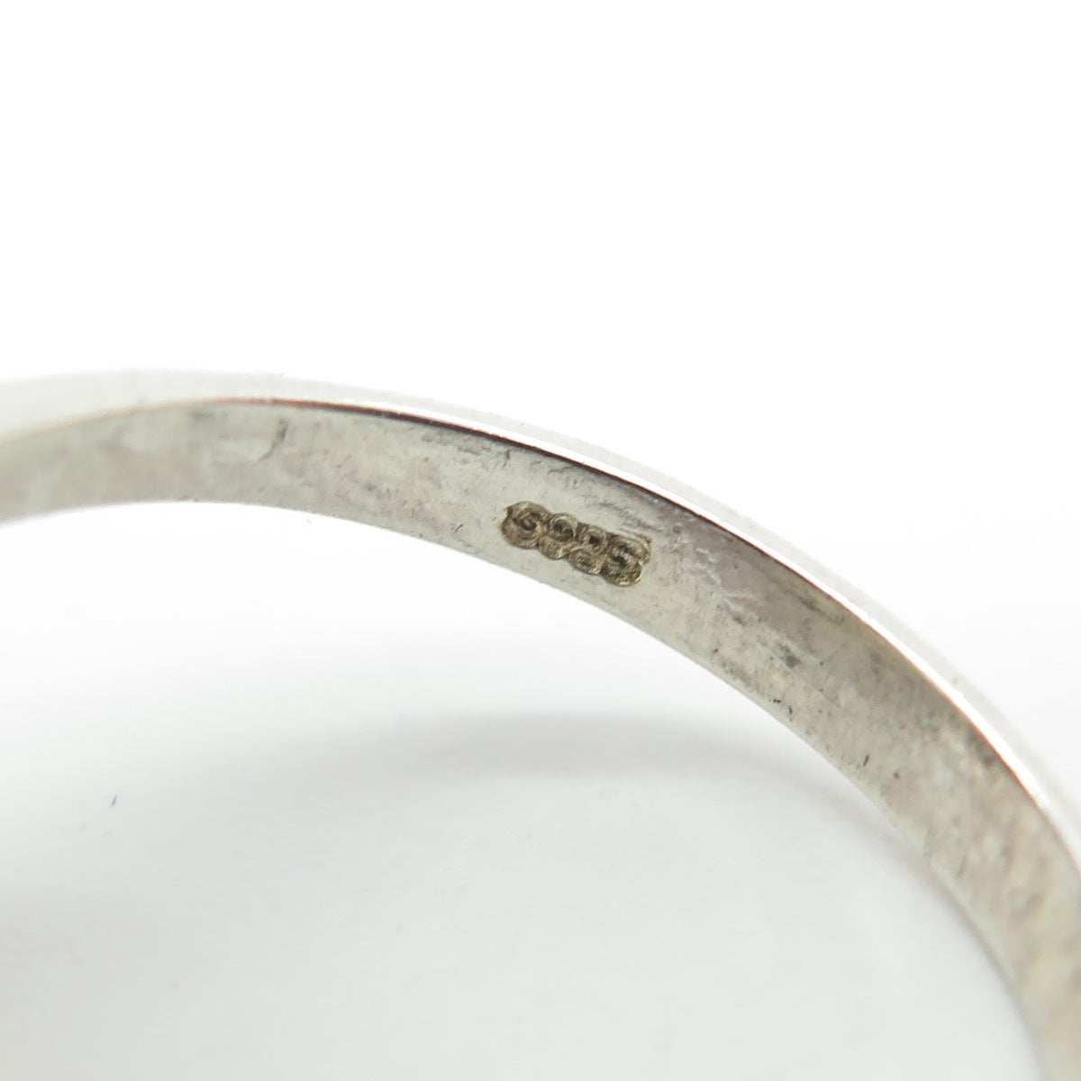 925 Sterling Silver Pave C Z Domed Ring Size 7.25