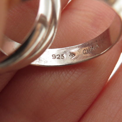 SILPADA 925 Sterling Silver Vintage Interlocked Trinity Band Ring Size 6