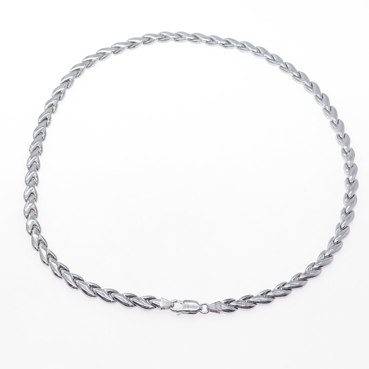 KREMENTZ 925 Sterling Silver Vintage Italy Modernist Arrow Chain Necklace 18"