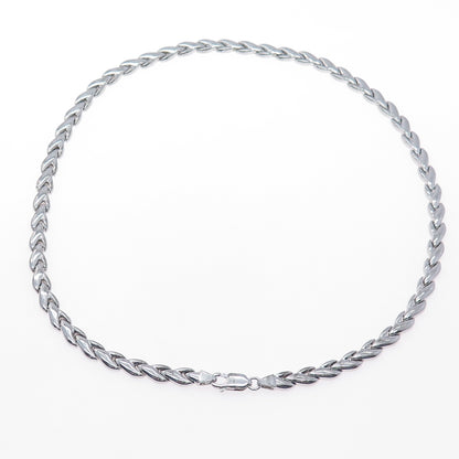 KREMENTZ 925 Sterling Silver Vintage Italy Modernist Arrow Chain Necklace 18"