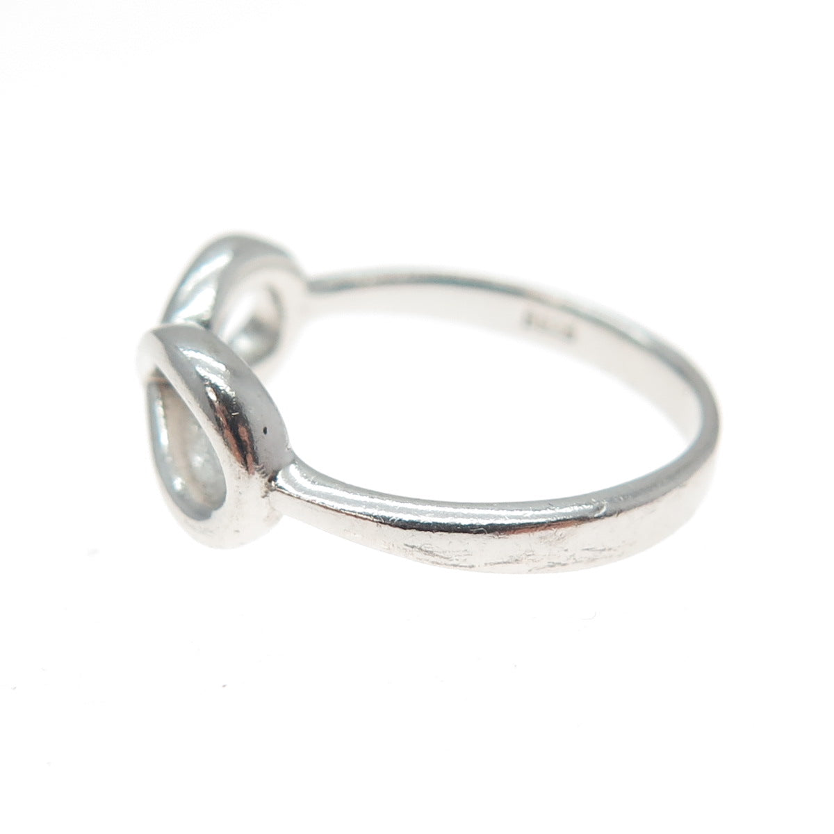 925 Sterling Silver Vintage Infinity Ring Size 6.25