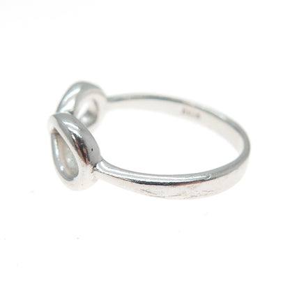 925 Sterling Silver Vintage Infinity Ring Size 6.25