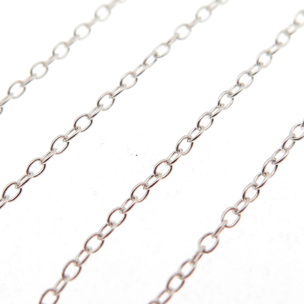 925 Sterling Silver Cable Chain Necklace 18"