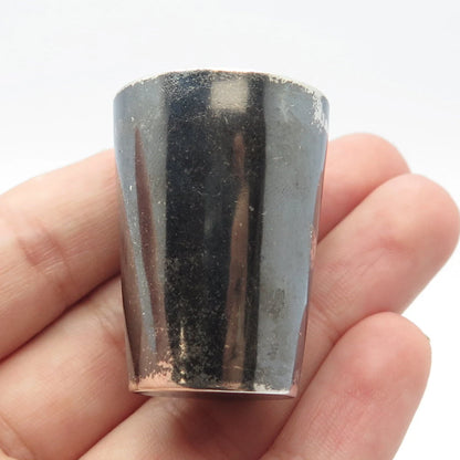 925 Sterling Silver Antique Colorful Enamel WWII "Köln" Shot Glass
