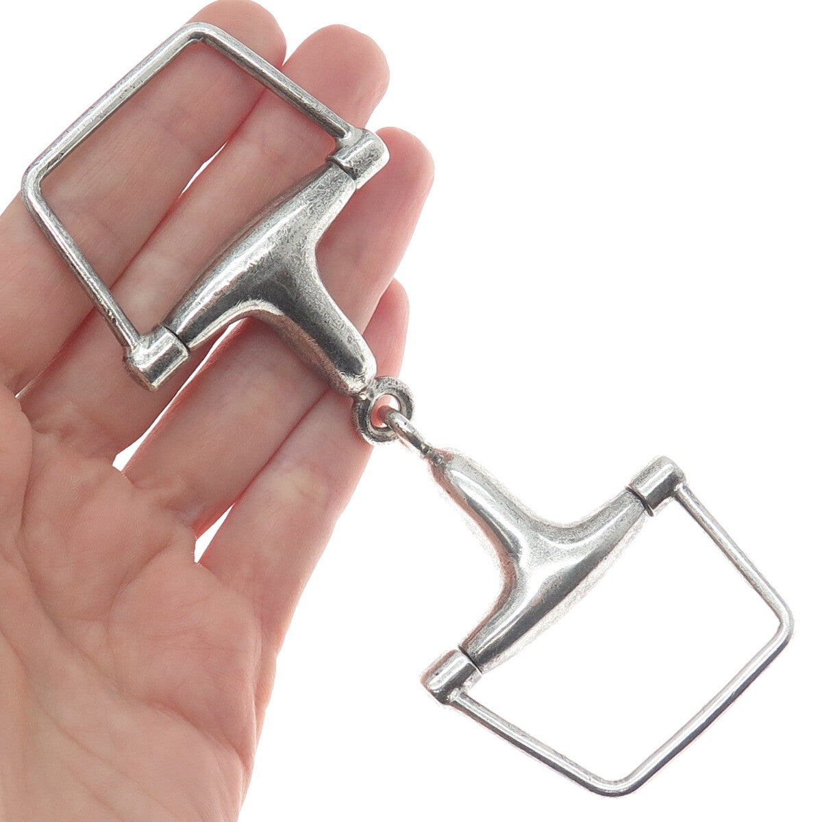 PAT AREIAS 925 Sterling Silver Vintage Snaffle Bit Belt Buckle