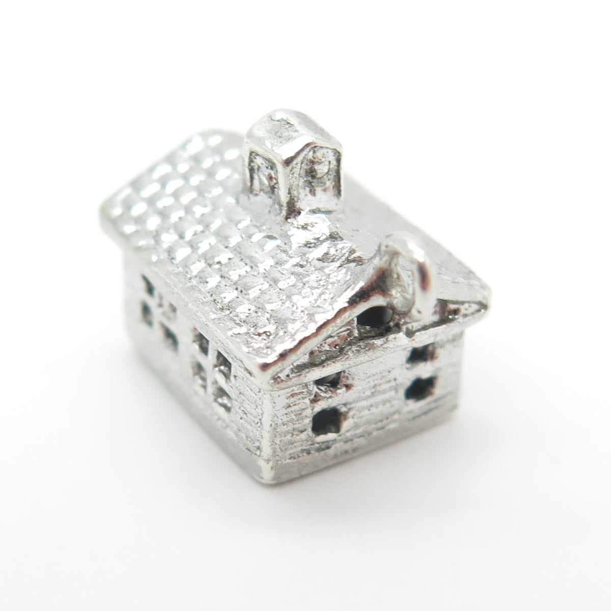 FELCHCRAFT 925 Sterling Silver Vintage Bride House 3D Charm Pendant