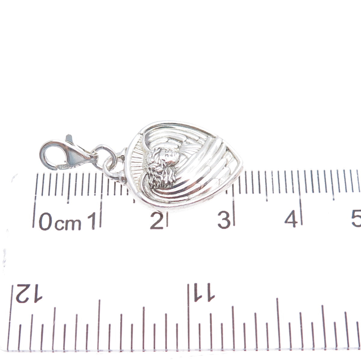 925 Sterling Silver Vintage Gabriel Angel of Hope Lobster Lock Charm Pendant