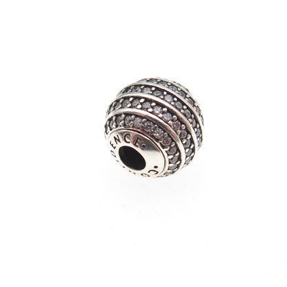 Pandora 925 Sterling Silver C Z Essence Confidence Slide Bead Charm
