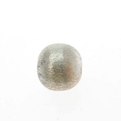 925 Sterling Silver Vintage Textured Slide Bead Charm for Bracelet / Necklace