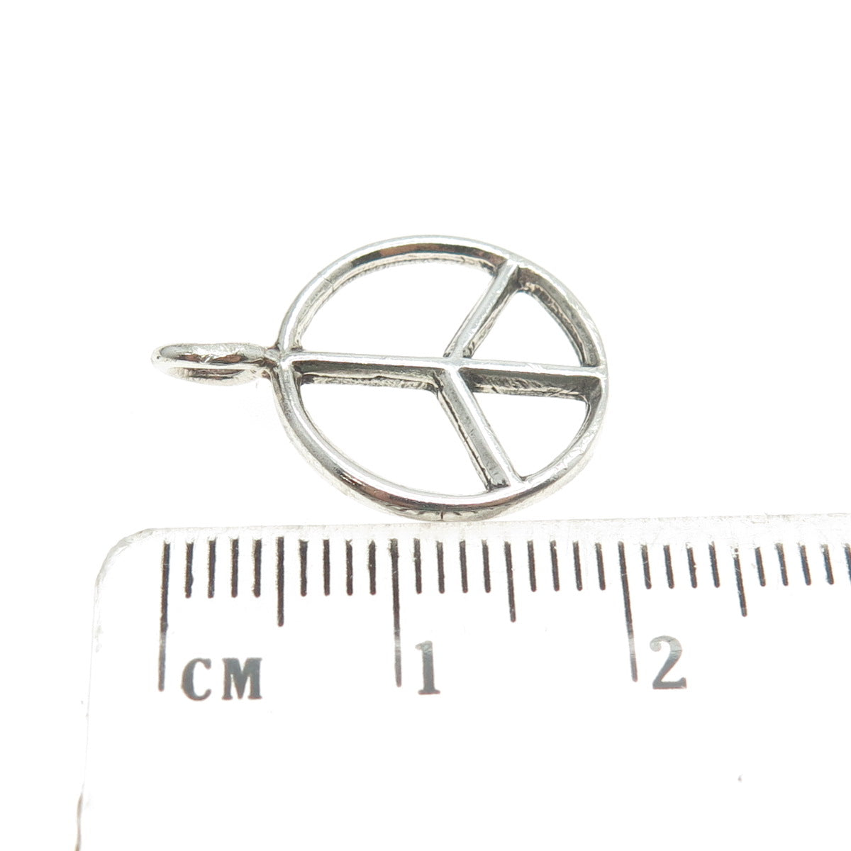 925 Sterling Silver Vintage Symbol of Peace Pendant