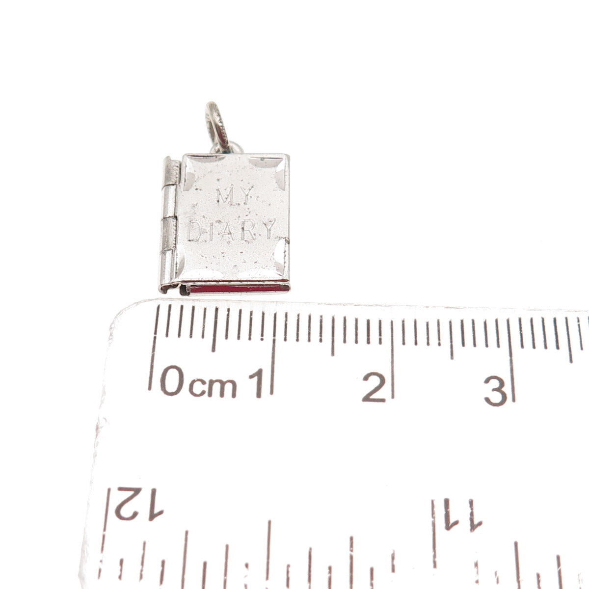 DANECRAFT 925 Sterling Silver Vintage My Dairy Locket Mini Charm Pendant