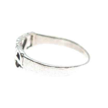 925 Sterling Silver Vintage "Love" Ring Size 8.25