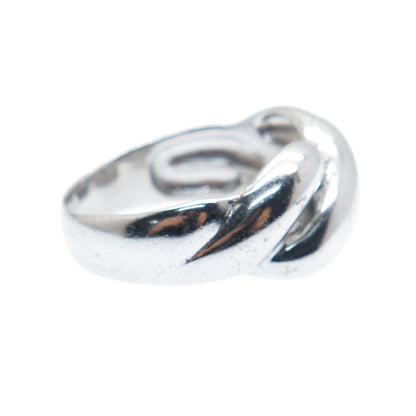 CHAPAL ZENRAY 925 Sterling Silver Vintage Infinity Ring Size 8.25