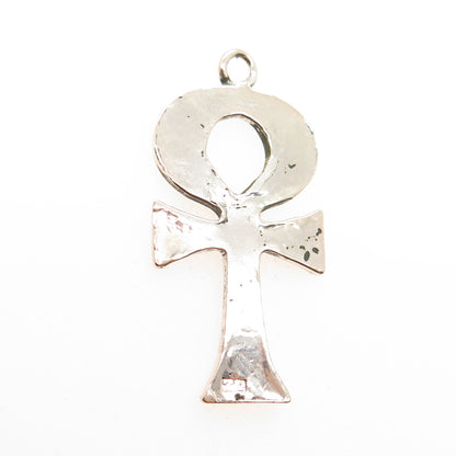 800 Silver Vintage Egyptian Ankh Symbols Pendant