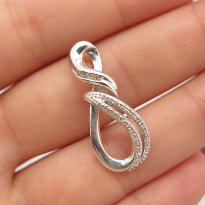 925 Sterling Silver SUN Real Diamond Slide Pendant