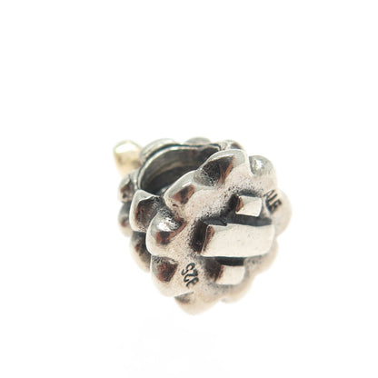 PANDORA 14K Yellow Gold & 925 Sterling Silver Christmas Tree Bead Charm