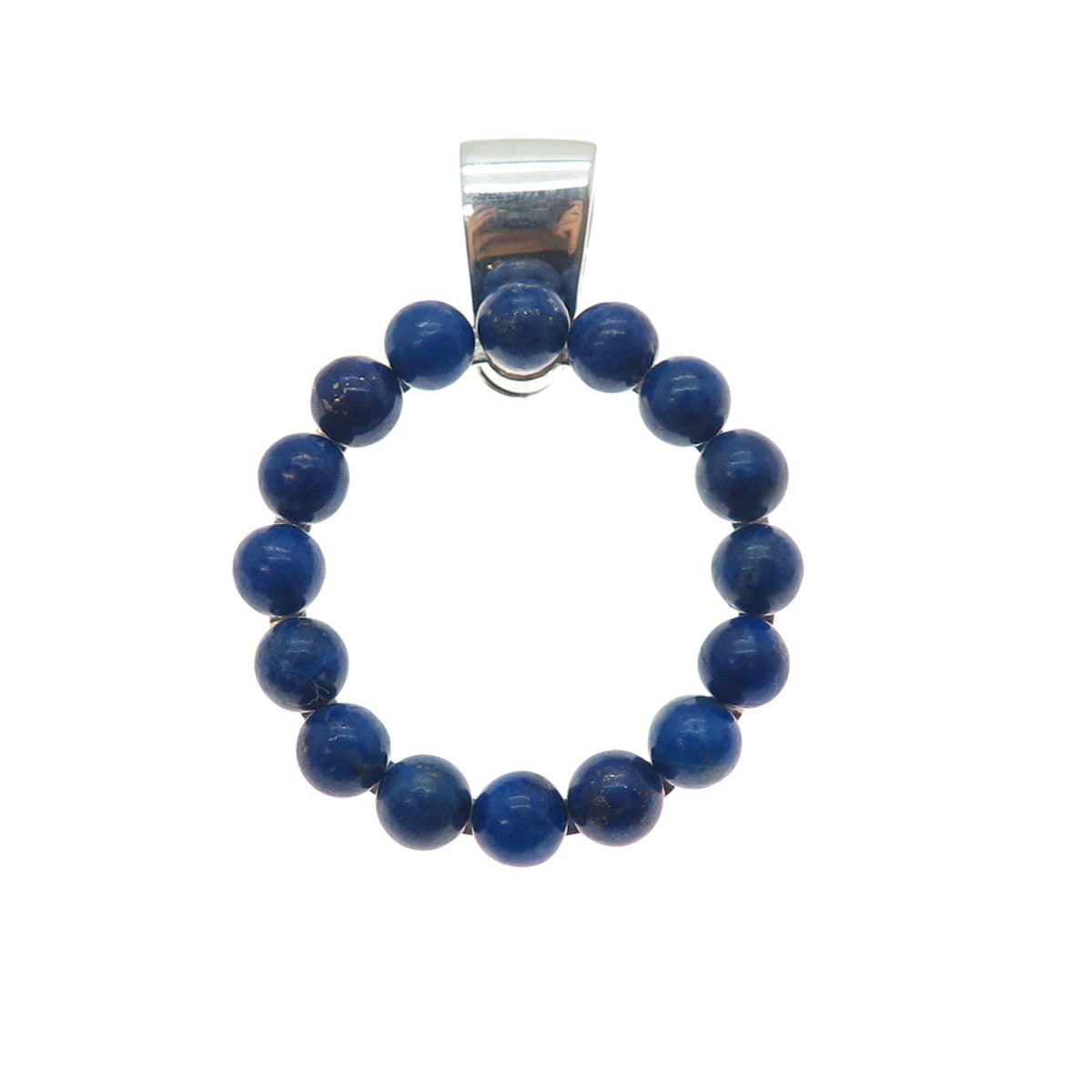 Jay King Desert Rose Sterling Silver Vintage Real Lapis Circle of Life Pendant