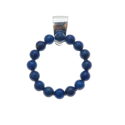 Jay King Desert Rose Sterling Silver Vintage Real Lapis Circle of Life Pendant