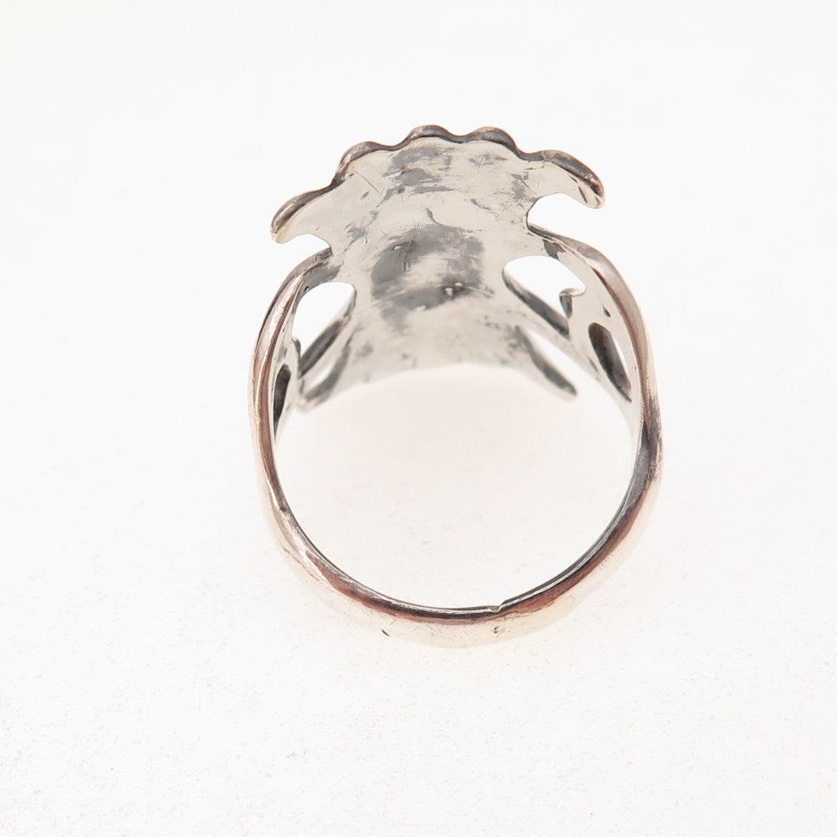 Old Pawn 925 Sterling Silver Vintage Southwestern Royston Turquoise Ring Size 8