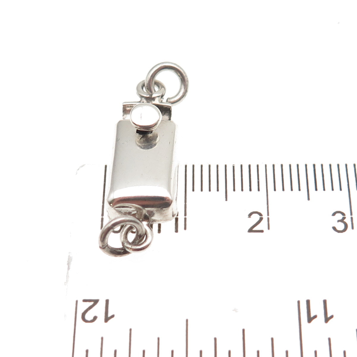 925 Sterling Silver Vintage Mexico Bracelet / Necklace Box Lock Clasp
