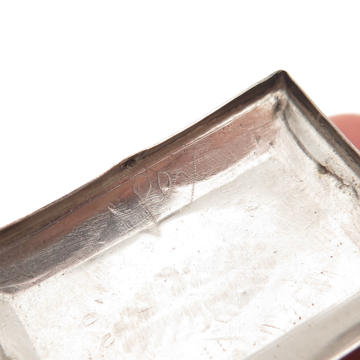 Ray Adakai Navajo Old Pawn Sterling Silver Vintage Southwestern Pill / Snuff Box