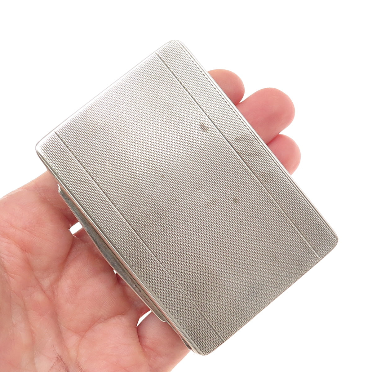 800 Silver Antique Art Deco Austria KTA Artisan Engraved Cigarette Case