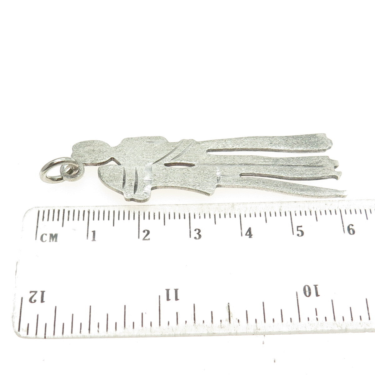 800 Silver Vintage Couple Textured Pendant
