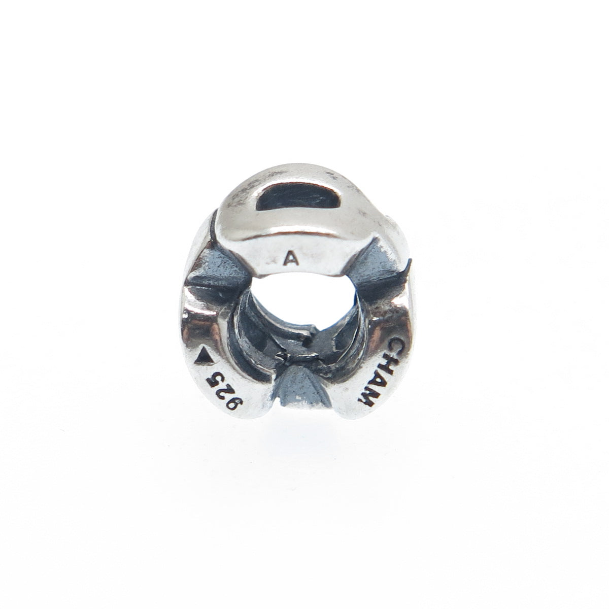 CHAMILIA 925 Sterling Silver Letter Q Initial Bead Charm