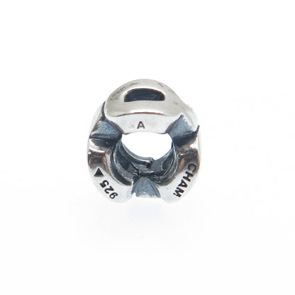 CHAMILIA 925 Sterling Silver Letter Q Initial Bead Charm