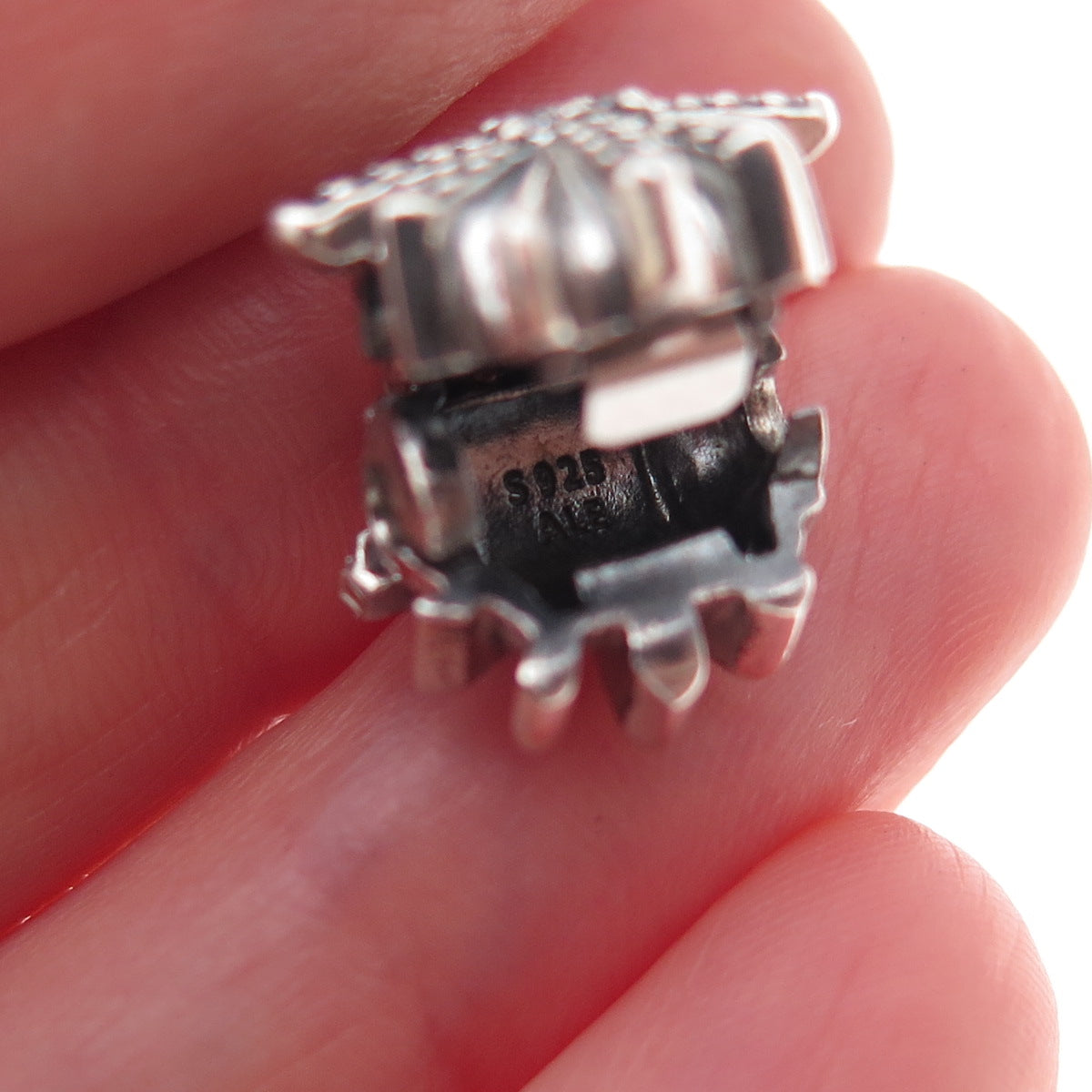 Pandora 925 Sterling Silver C Z Ice Crystal Clip Charm