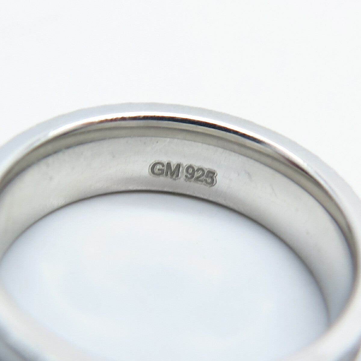 925 Sterling Silver Textured Band Ring Size 6.75