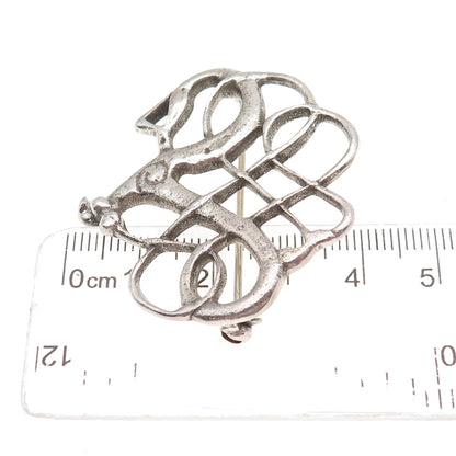 David Andersen 925S Sterling Silver Vintage Norway Viking Period 1000 AD Brooch