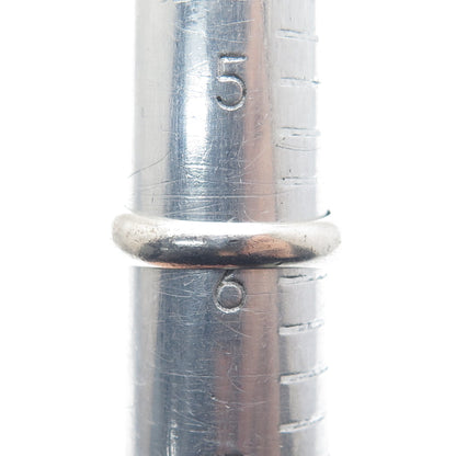 925 Sterling Silver Vintage Real Emerald-Cut Smoky Quartz & Citrine Ring Size 6