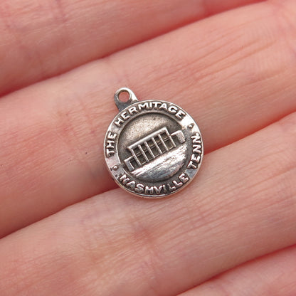 BATES & KLINKE 925 Sterling Silver Antique Art Deco The Hermitage Mini Pendant
