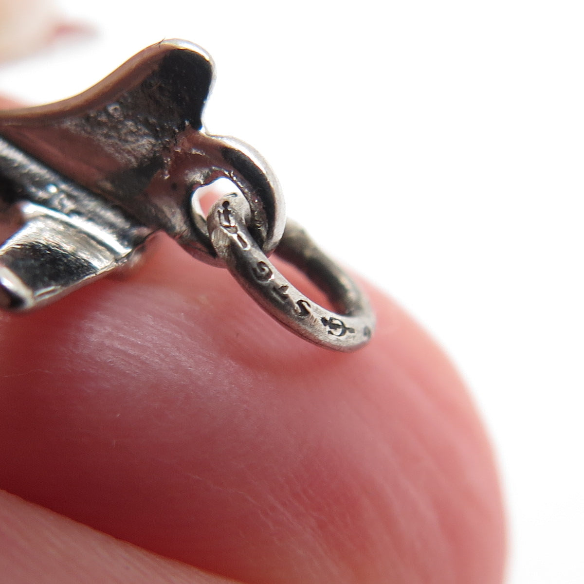 GRIFFITH & SONS CO. 925 Sterling Silver Vintage Aircraft 3D Charm Pendant