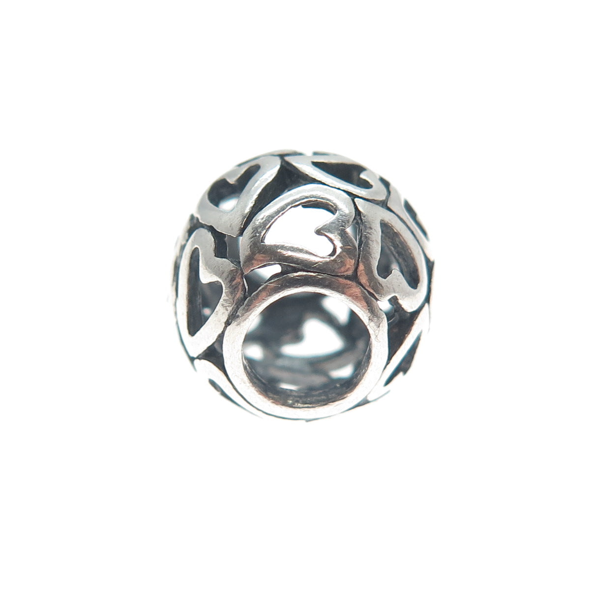 CHAMILIA 925 Sterling Silver Open Hearts Love Bead Charm