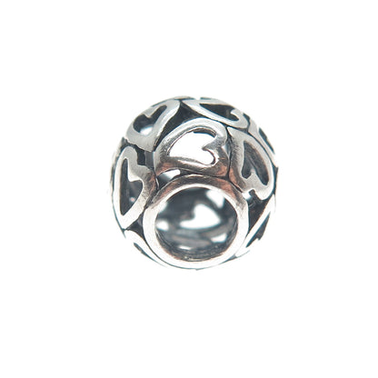 CHAMILIA 925 Sterling Silver Open Hearts Love Bead Charm