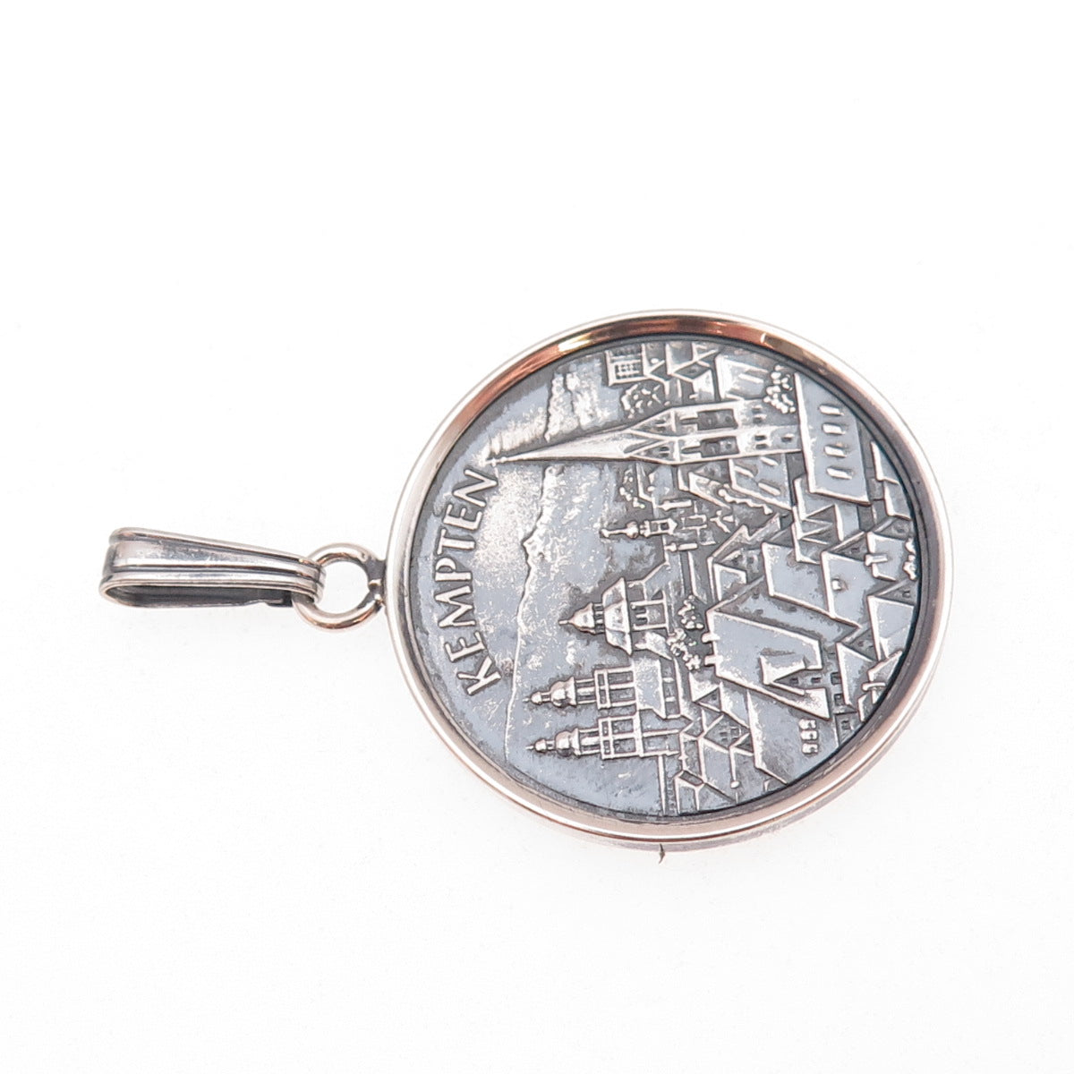 835 Silver Vintage 1949-1978 Allgauer Festwoche Kempten Germany Charm Pendant