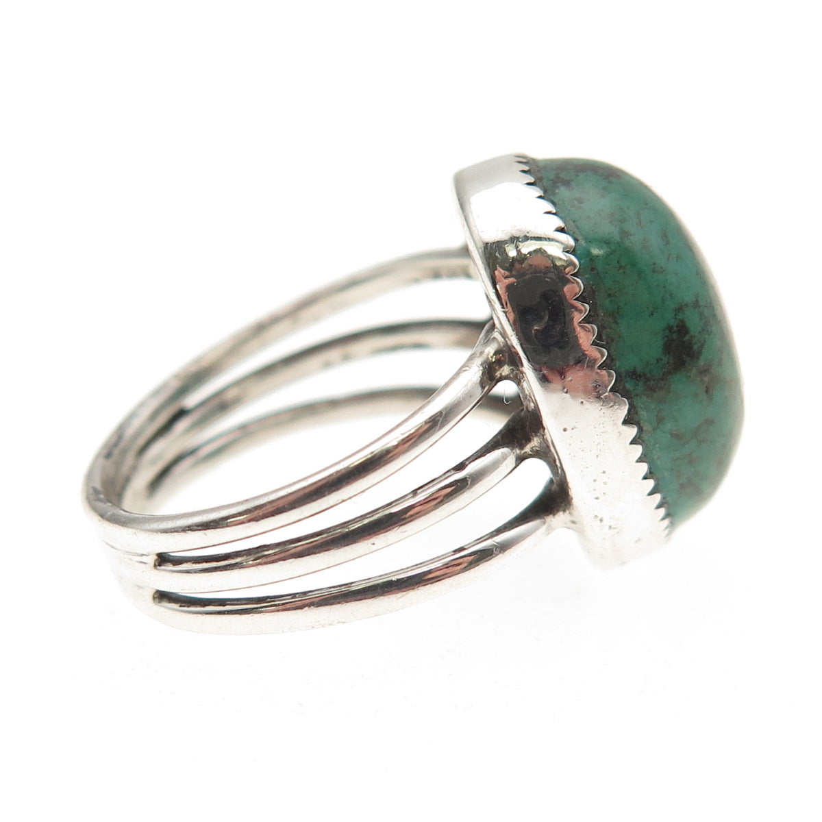 Old Pawn Sterling Silver Vintage Southwestern Royston Turquoise Ring Size 5.5